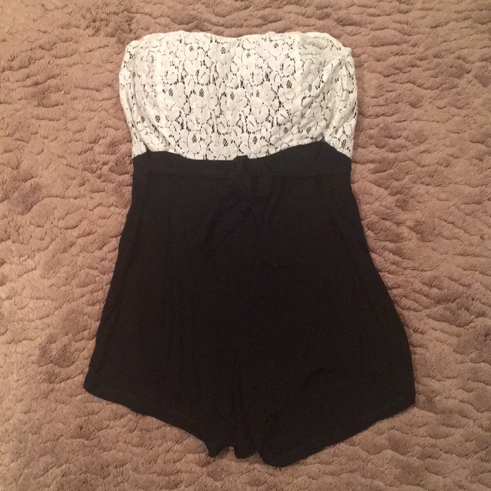 F21 Plus Strapless Romper